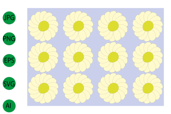Daisy Flower Pattern: Fresh Graphics & Illustrations for Local Brands