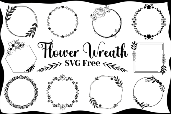 Flower Wreath SVG Free Graphics and Freebies Review