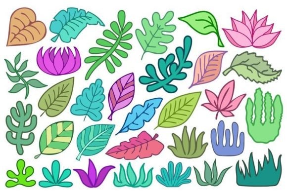 Leaves and Plants Graphics: A Review for Digital Sellers