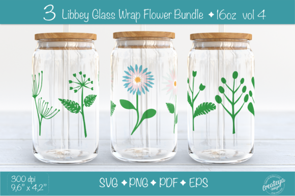 Libbey Glass Wrap Bundle with Leaves: A Designer's Review of Graphics and Illustrations