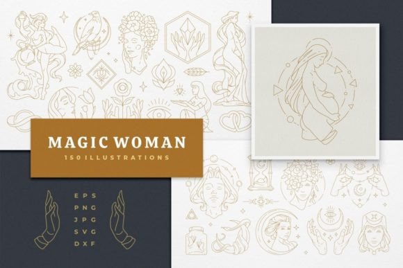 Magic Woman Feminine Illustrations: A Designer's Review